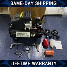 Portable 50 Litre Air Compressor 9.6CFM 2.5HP 230V Direct Drive 8 bar/115psi