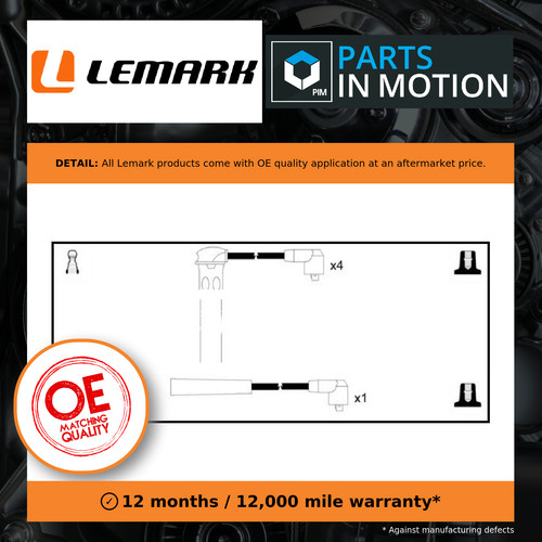 Leads ignition cables - ht, set