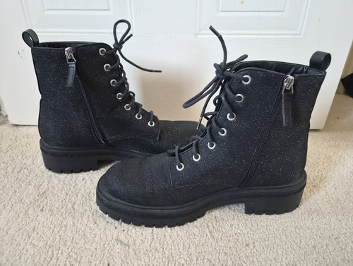 Office black glitter combat - black,