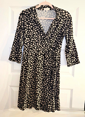 Apricot heart print - apricot, dress
