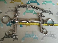5 1/4" Jointed Rugby Horse Bit. Show Horse Bit.