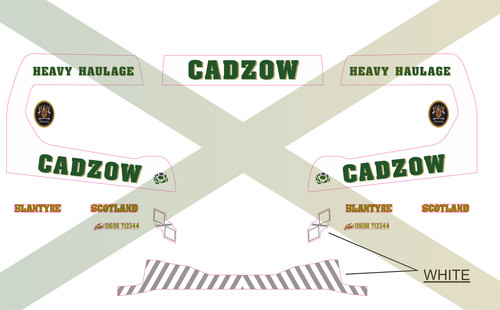 Scale cadzow decals for - 1:50,