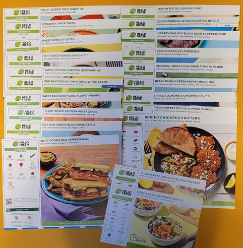 Hello fresh recipe - 21, cards