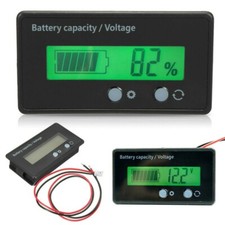 12V LCD Voltmeter Gauge Lamp