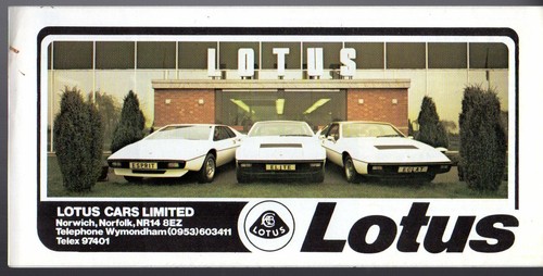 Lotus range 1976 market - range, 1976-77