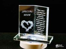 'Special Mum' Glass Plaque