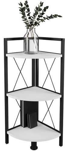 Metal corner shelf books