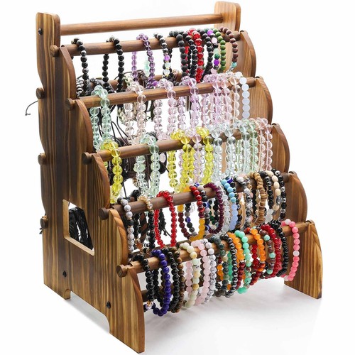 Wooden bracelet holder - wooden, tier