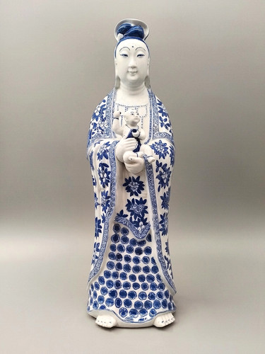 Chinese blue and white - blue,