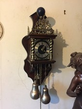 vintage 1970s chiming weight driven dutch wall clock