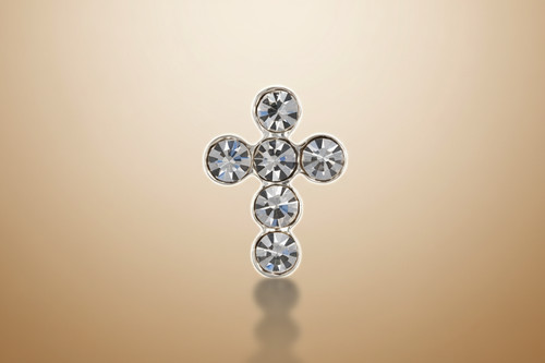 Mens earring cross stud - mens,