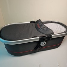 Officiall iCandy Peach Main Carry Cot Grey Red Stripe - Apron - FREE SHIPPING 