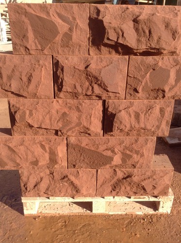 Sandstone walling pitched - sandstone,