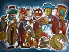 Original abstract oil painting