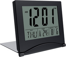 Foldable LCD Travel Alarm