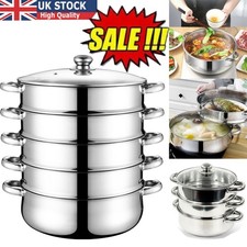 3/5 Tier Steam Cooker Steamer