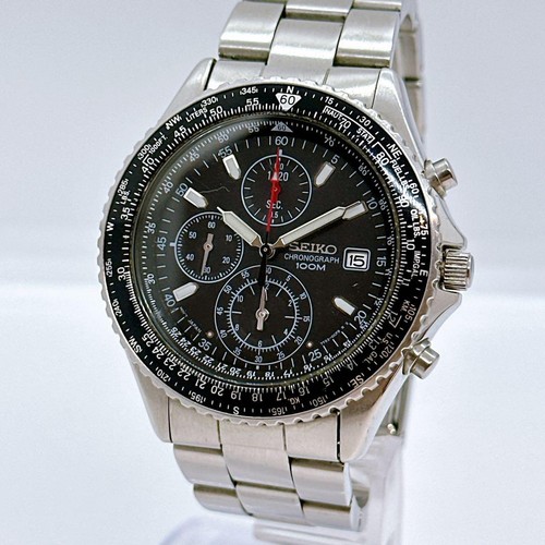 Seiko pilot chronograph men - pilot,