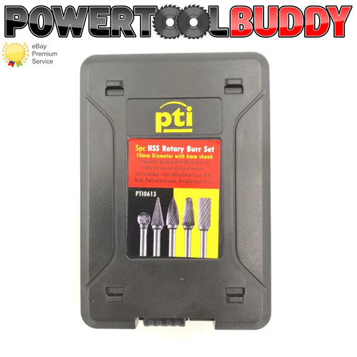 Pti 5pc hss rotary burr - rotary, set