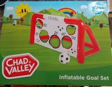 Chad Valley Inflatable Goal Post Footy Shooting Target Training Set inc Football