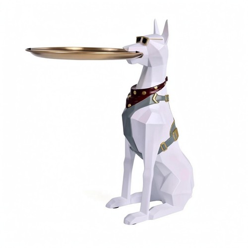 Doberman tray holder faceted - doberman,