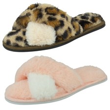 Girls Spot On Fluffy Slip On