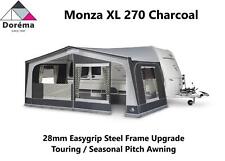 Dorema Monza XL 270 Seasonal Awning Charcoal Size 10  875-900- 28mm Steel Frame 