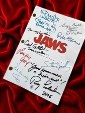 JAWS Signed Movie Script