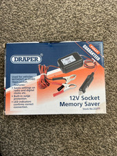 Draper 1x 12V Socket Memory Saver Garage Professional Standard Tool 22277