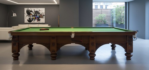Full size oak antique snooker - size,