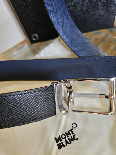 Mont blanc leather belt - mont,
