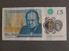 POLYMER  £5 NOTES  X 7