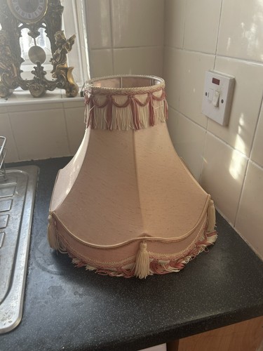 Pink vintage lamp shade - pink,