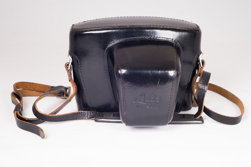 Leitz black leather case - case, erc