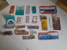 Job Lot of Vintage Hook & Eye S Press Studs Clasps & Needles Sewing Craft Boxed