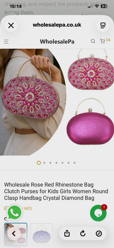 Wholesalepa pink rhinestone - pink,