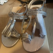 Ravel Silver Sandals Tassel