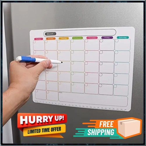 Magnetic fridge planner - planner, weekly