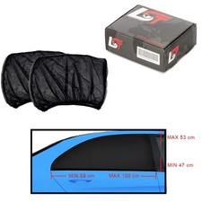 Sun Protection UV Protection 2 Pieces Side Window Cover Transparent for Jaguar