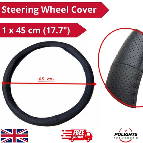 Black steering wheel cover eco - black,
