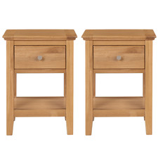 Pair of Small Oak Side Table |