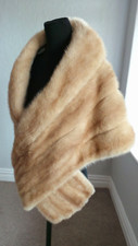 Large Mink Stole Cape Shawl Scaff Bolero Jacket Wrap Real Fur Visone Nerz Visón