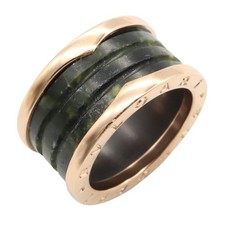 BVLGARI B-zero1 Bohenite 4-Band Ring, 18K Pink Gold, Green for Men and Women