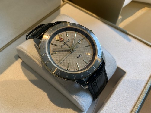 Versace vebk002 gmt silver - versace, and