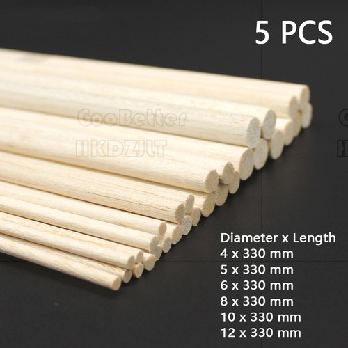 Solid balsa wood - solid, dowels