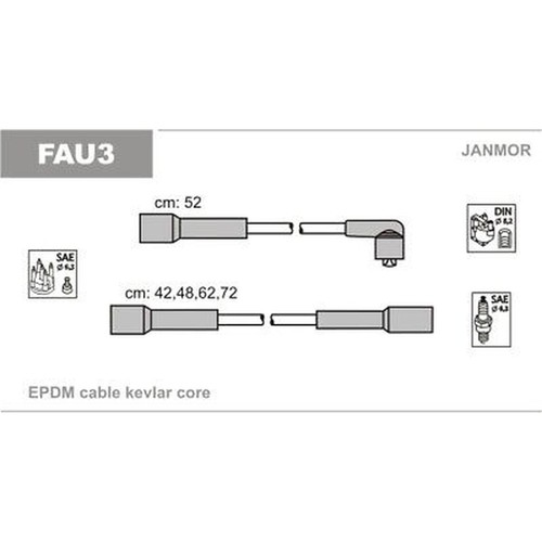 Janmor fau3 ignition cable kit - janmor,