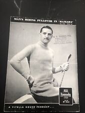 Vintage Ramada Adult's Knitting Pattern No 2154