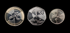 Set of 3 2019 Gibraltar Island Games 50p, £1 and £2 Coins Uncirculated
