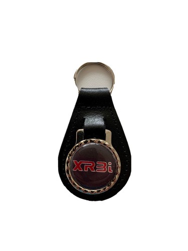 Black leather keyring fob - ,
