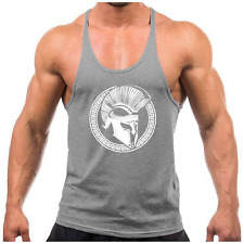 CIRCLE SPARTAN GYM VEST BODYBUILDING MUSCLE TRAINING WEIGHTLIFTING TOP