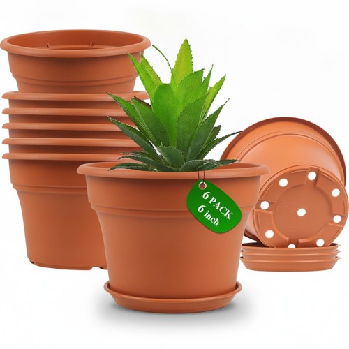 Plastic flower pots - pots, set